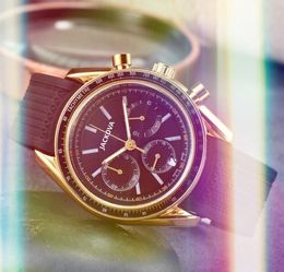 Dropship Factory Crime Premium Mens Sports Stopwatch Watches 40mm Quartz Movement Male Time Clock Rubber Belt crime leisure fashion scanning wristwatch gift