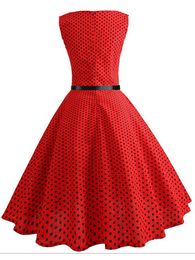 Summer Womens Dresses 2022 Casual Floral Retro Vintage 50s 60s Robe Rockabilly Swing Pinup Vestidos Valentines Day Party Dress