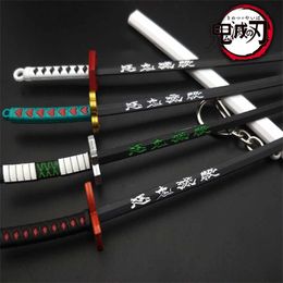 17CM Anime Demon Slayer Kimetsu no Yaiba Keychain Cosplay Props Weapon Model Japan Anime Gifts Accessories