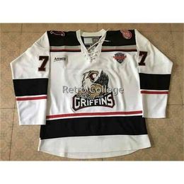 C26 Nik1 Grand Rapids Gryphons Hockey Jersey Embroidery Stitched Customise any number and name 29 Ryan Keller 39 Tyler Bertuzzi 9 tomas Holmstrom 25