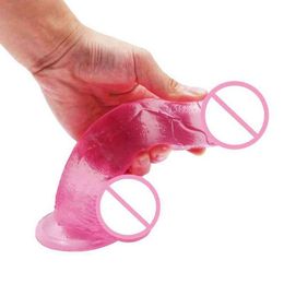 Nxy Dildos s Best selling Crystal Penis Sucker with Egg 0316