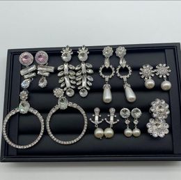 Neu gestaltete Hochzeits-Schmuck-Sets, Schleife, Perlenarmband, Damen-Halskette, Strass, voller Diamanten, Ohrring, Temperament, Verlobungs-Schmuck-Sets-14