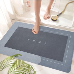 Non-slip Floor Mat Napa Skin Super Absorbent Bath Quick Drying Bathroom Carpet Modern Simple Home Oil-proof Kitchen Year 220504