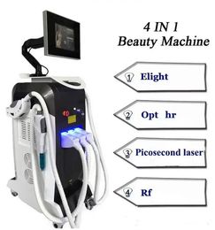 Directly effect IPL optt fast hair removal laser Pico q switch nd yag 755 ipl tattoo remover radio frequency skin lifting machines 3 handles beauty machine