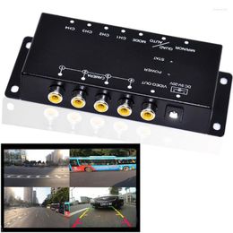 Car Rear View Cameras& Parking Sensors IR Control 4 Cameras Video Image Switch Combiner Box For Left Right Front Camera