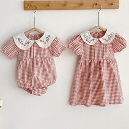 Rompers Born Summer Baby Girl Sweet Princess Dress Romper Infant Twins Party Wedding Children Clothing Birthday GiftRompers