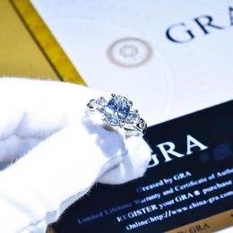 Wedding Rings Fashion Jewellery Europe America Luxury Inlay Dazzling Crystal Zircon Adjustable Size Women's Statement Party GiftsWedding