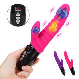 LCD Display Female sexy Toys Realistic Dildo Vibrators Clitoris Vaginal Stimulator Big Heating G Spot for Women