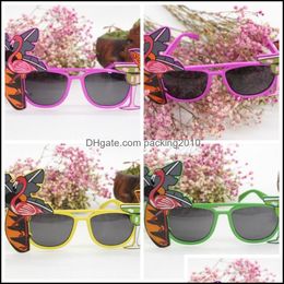 Other Festive Party Supplies Home Garden Summer Bird Sunglasses Hawaiian Tropical Cocktail Ha Beach Ball Beer Glasses Dress Goggles Decor