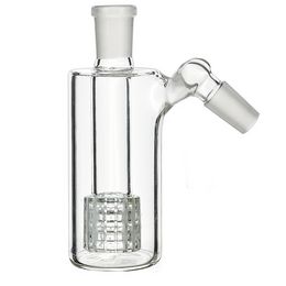 14mm&19mm Male Joint Ash Catcher Smoking Accessories 45/90 Degrees High Borosilicate Glass Water Percolators with Bowl for Bong Smokeshops Supplies