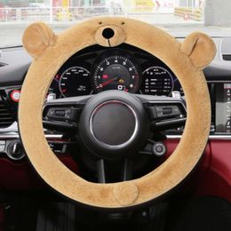 Steering Wheel Covers Car Cover Durable Non-slip Case Plush CoverSteering