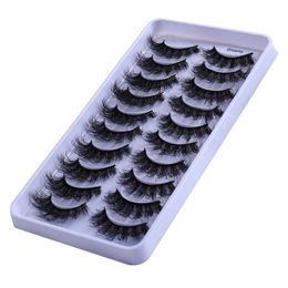 Thick Stereo False Eyelashes Naturally Soft and Delicate Curly Crisscross Reusable Hand Made Multilayer Fake Lashes Extensions Makeup