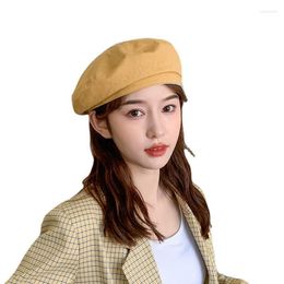 Beanie/Skull Caps 2022 Ladies Hat Thin Beret Vintage Octagonal Beanies For Women Pros22