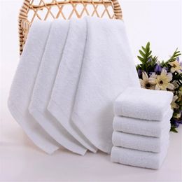 Small Square Natural Cotton Towel Kindergarten White Squares Towels Foot Therapy Hotel Hotel Napkin