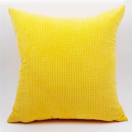 Cushion/Decorative Pillow 2pc Pack Corduroy Cushion Cover Home Decoration For Sofa Couch Chair Square Pillowcase Case 50x50cm W220412