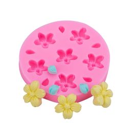 Flower Cake Mould Leaf Petal Water Drop Shape Moulds DIY Silicone Fondant Baking Decorative Clay Plaster 1222376