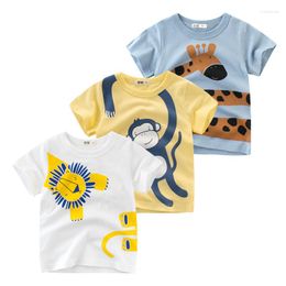 Shirts Cute Lovely Animals Tshirt For Boys Toddler Girls Tops Baby Tee Children Cotton Shirt Kids Summer Clothes