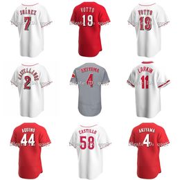 Na85 Joey Votto Baseball Jersey Johnny Bench Pete Rose Red Barry Larkin Moustakas Baseball Eugenio Suarez Tucker Barnhart Nick Akiyama Jesse