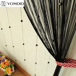 Curtain & Drapes Acrylic Line Tassels Insect Divider Curtains For Living Room Window Romatic String Beads Decor Cortinas 6 ColorCurtain Drap