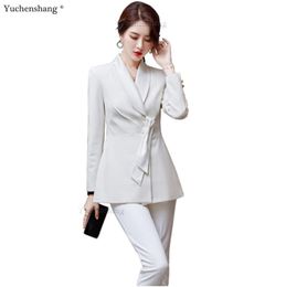Women's Formal Business Suit Long Sleeve Coat Pants Ladies Office Work Wear  Suit | eBay