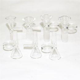 smoking slide bowl pieces 14mm 18.8mm male glass bowls for water pipes bongs oil burner pipe