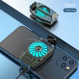 -Nuovo tipo di plug-in Mini cellulare universale Mini cellulare Radiatore Turbo Hurricane Game Cooler cellulare Calza di calore per iPhone/Samsung/Xiaomi