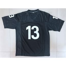 Nikivip Ship From US Willie Beamen #13 Football Jersey Any Given Sunday Sharks Movie Men All Stitched Black S-3XL High Quality