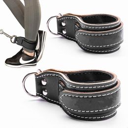 Accessories Leather Cowhide Ankle Straps For Men & Women Cable Machine Workout Fitness Cuffs Ab Glutes Leg Weight Lifting TrainingAccess