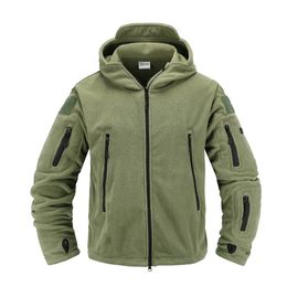 Mens Jackets Tactical fleece jacket Military Uniform Soft Shell Casual Hooded J 220823