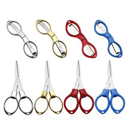 Portable Folding Scissors Outdoor Fishing Line Cutter Fishing Tools Mini Multifunctional Home Tailor Shears