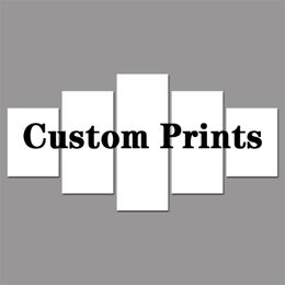 Custom Print Canvas Painting Customize Your Po Poster Animal Figure Landscape Picture Prints Canvas Wall Art Home Decor Gifts 220623