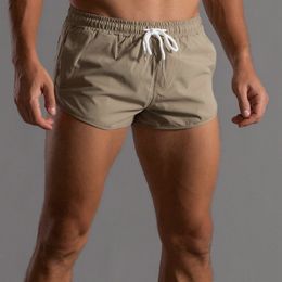 Training Shorts For Men Athletic Short Lightweight Quick Dry Shorts Elastic Waist 3 Part Length Men's Sports Wear