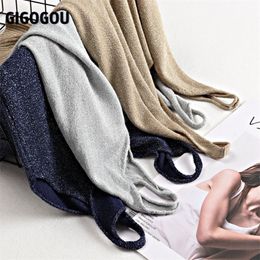 GIGOGOU 2pcs Lurex Glitter Knitted Summer Women Tank Top Plus Size M-2XL Fashion Sexy Femal Crop 220316