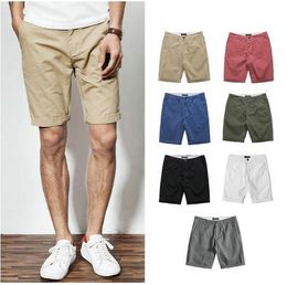 Shorts For Men Knee Length Casual Short Streetwear Lightweight Thin Breathe Cool Pants Summer Shorts Men's Solid Colour