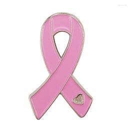 Pins Brooches Breast Cancer Awareness Heart Survivor Believe Hope Pink Ribbon Lapel Marc22