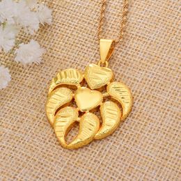 Pendant Necklaces 24k Gold Filled Wedding Bridal Gifts Dubai Girl Necklace For Women JewelryPendant NecklacesPendant