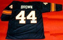 Custom Jim Brown Custom College Style 3/4 Sleeve Throwback Jersey Ed Add Any Name Number