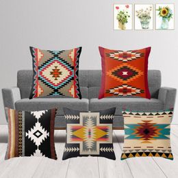 Cushion/Decorative Pillow Rug Design Decorative Pillows For Sofa Geometric Southwestern Cushion Cover Aztec Print Ethnic Home Decor Case 45x