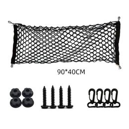 Car Organiser Universal Trunk Rear Storage Cargo Luggage Nylon Elastic Mesh Net Holder 90 30 40 70 110 60cmCar