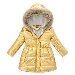 Children Boys Girls Down Jacket Winter Autumn Thicken Wool Hooded Cotton Padded Parka Jacket Warm Jackets Toddler Kids Outerwear J220718