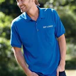 Top Quality Summer Solid Colour Men's Polo Shirt High-end Custom Short Sleeve Casual Fashion Lapel Men's Shirt 220402