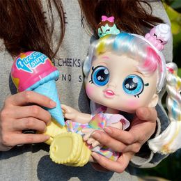 Loled Original Kindi A Kid Doll Toy Figure Model Ice Cream Can Sing For Children Marshmallow Girl Birthday Surprise Gift 220505