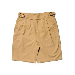 Summer Cotton Vintage Army Men s Cargo Chino Work Shorts Street Wear Unisex Gurkha Short Pants 220715