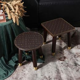retro furniture NZ - Classic luxury living room furniture shoes stool fashion retro designer wood chair tea table sofa231e
