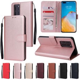 Leather Card Slot Cases for Huawei P40 P30 P20 Pro P10 Lite Plus Mate 30 20 10 Pro Lite Y5P Y6P Y7P Y8P Flip Wallet Cover Funda