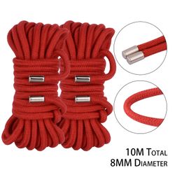 10M 8MM Thicken Shibari Art Rope Bondage Slave Restraint sexy Toys For Couples Hogtie Fetish Harness Adult Games Wholesales Price