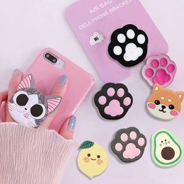 Cartoon Phone holders Grip Cute Animal Finger Stand Universal Foldable Bracket mount for cell phones