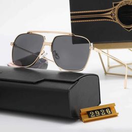 2023 Fashion Retro Designer Sunglasses Men And Women Metal Square Frame Block Uv400 Lens Outdoor Protective Glasses With Case