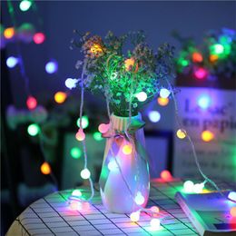 Strings 20/40/100 Led Lights String Garland 10 Color Bulbs Halloween Christmas Decorations For Home Garden Outdoor Tree Lamp 401LEDLED