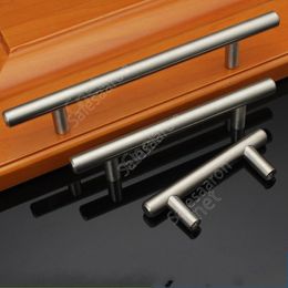 T Type Cabinet Handles Stainless Steel Cupboard Door Drawer Pulls Wardrobe Shoe Kitchen Cabinets Kitchen Accessories 400pcs DAC473
